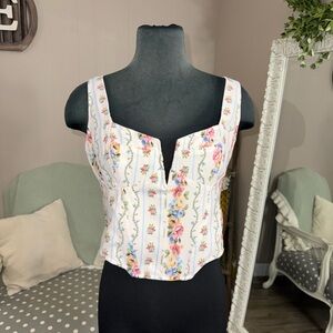 RESA • Floral Bustier Corset Top